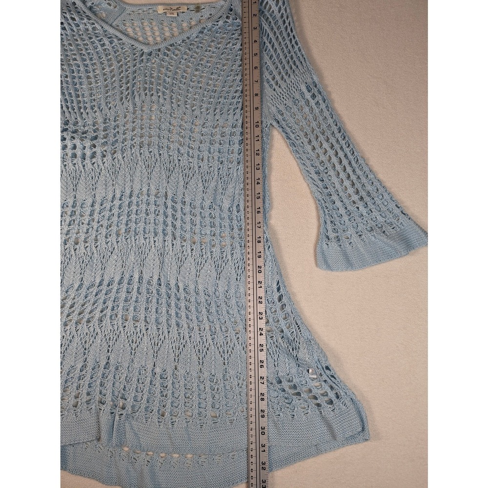 Simply Noelle Blue Crochet Swim Cover-up Dress Size L/XL 12-14 Festival Summer - Picture 6 of 6